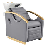 Bella V Gold Reclining Massage Backwash Gray DIR