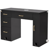 Avalon Manicure Table Ventilation Black DIR