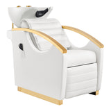 Bella V Gold Reclining Massage Backwash White DIR