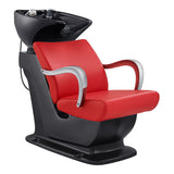 Beckman Shampoo Backwash Unit with Adjustable Seat Red DIR