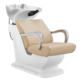 Beckman Shampoo Backwash Unit with Adjustable Seat Beige DIR