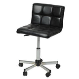 Waffle Stool w/Backrest - Black Pibbs